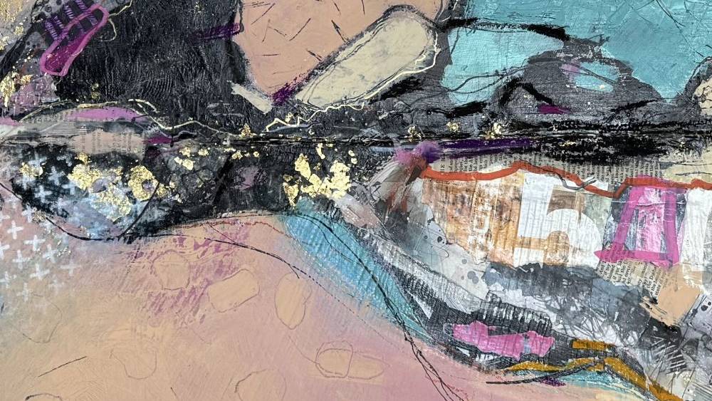 Expressive, Mixed-Media Abstract Art for Modern Homes & Workspaces - 