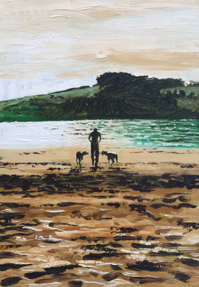 Man With Dogs - Sarah Wimperis