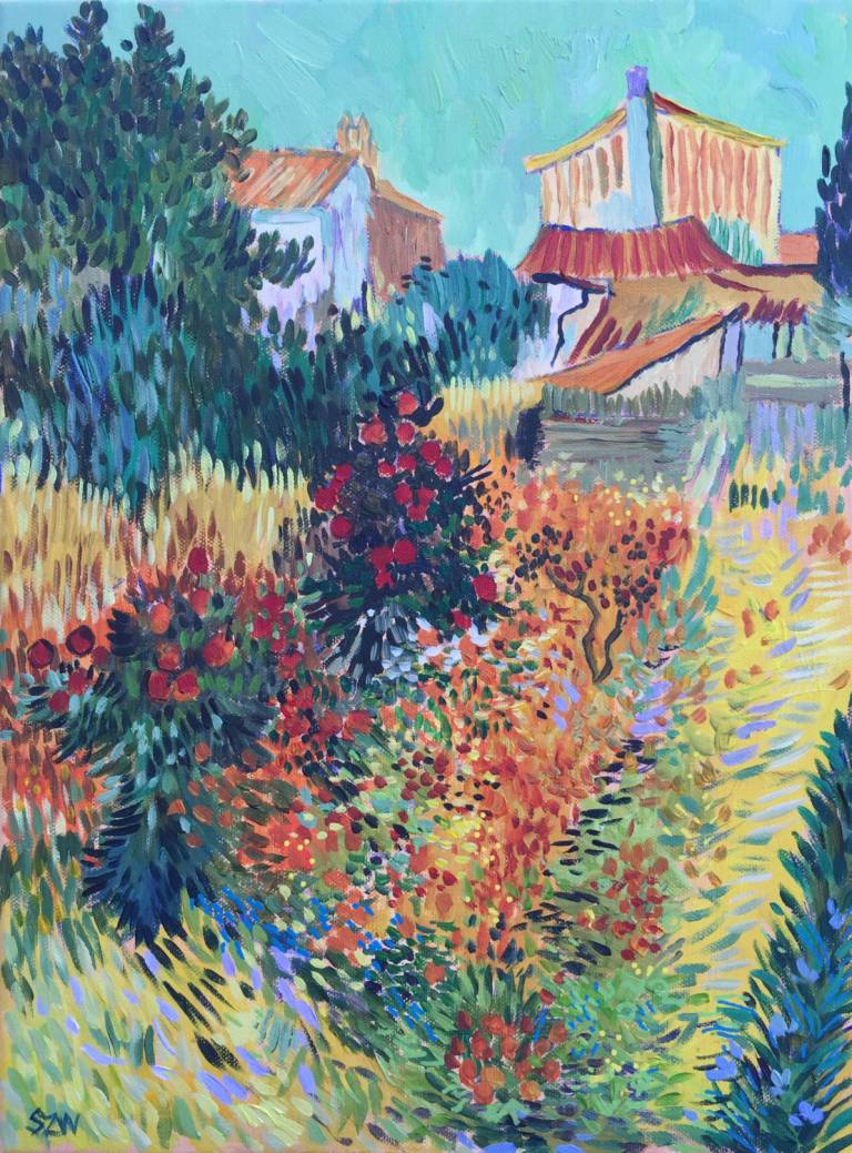 Garden behind a House After Vincent - Sarah Wimperis