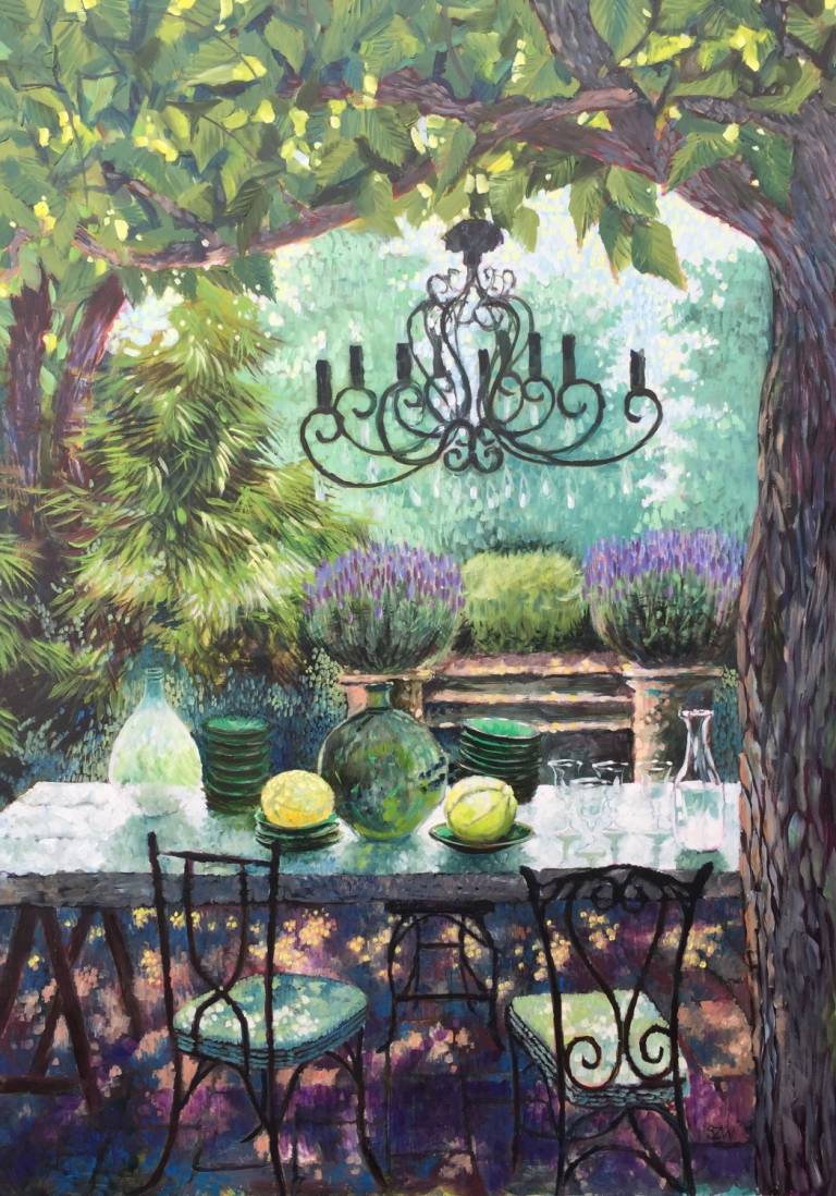 In the Cool Green Afternoon (framed) - Sarah Wimperis