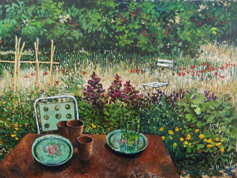 Pottager with Cherry Trees - Sarah Wimperis