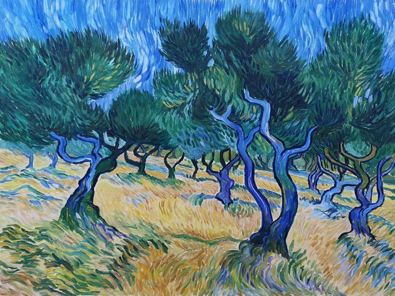 Olive Grove After Vincent, - Sarah Wimperis