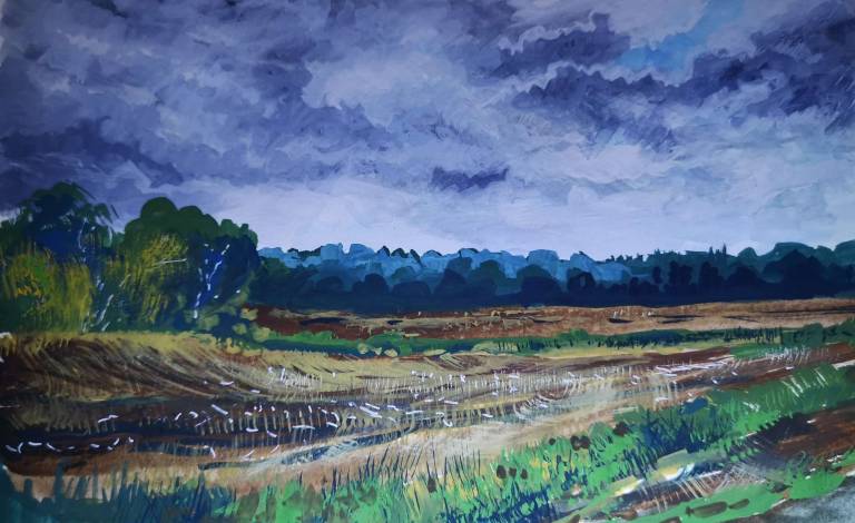 Breton Landscape After Rain - Sarah Wimperis