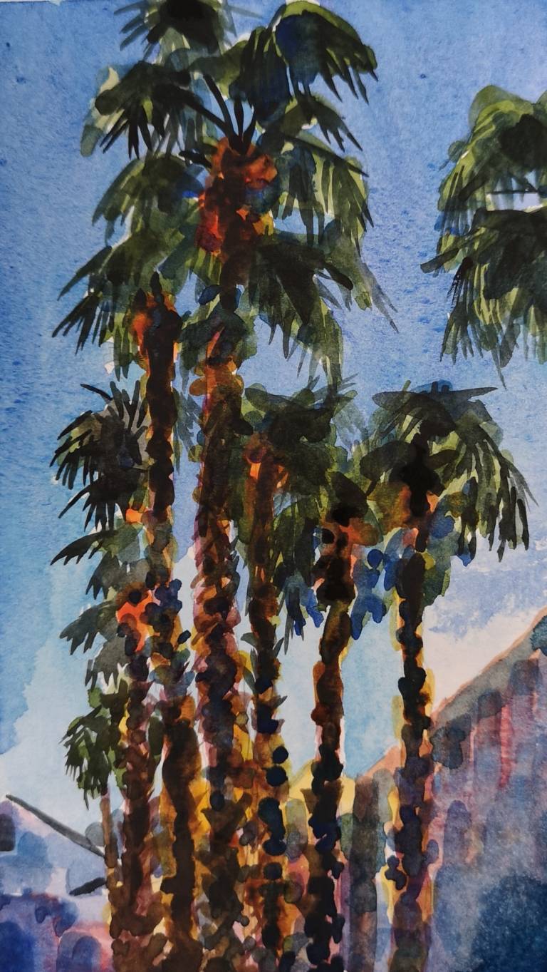 Trees Outside the School - Sarah Wimperis