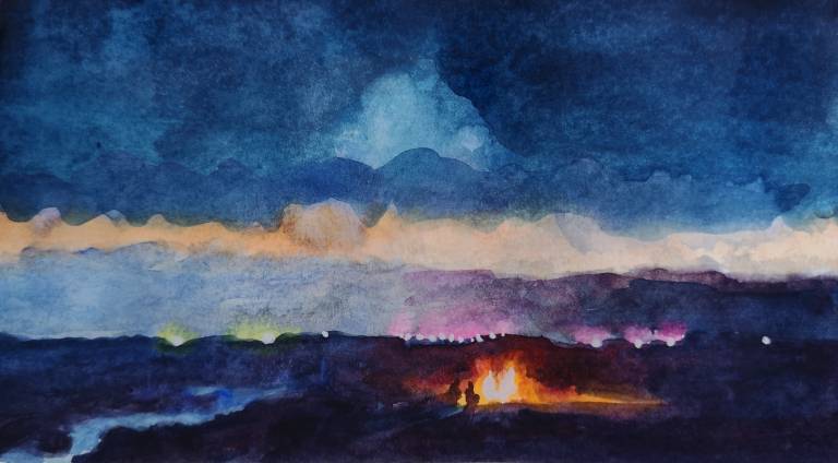 Beach Fire - Sarah Wimperis