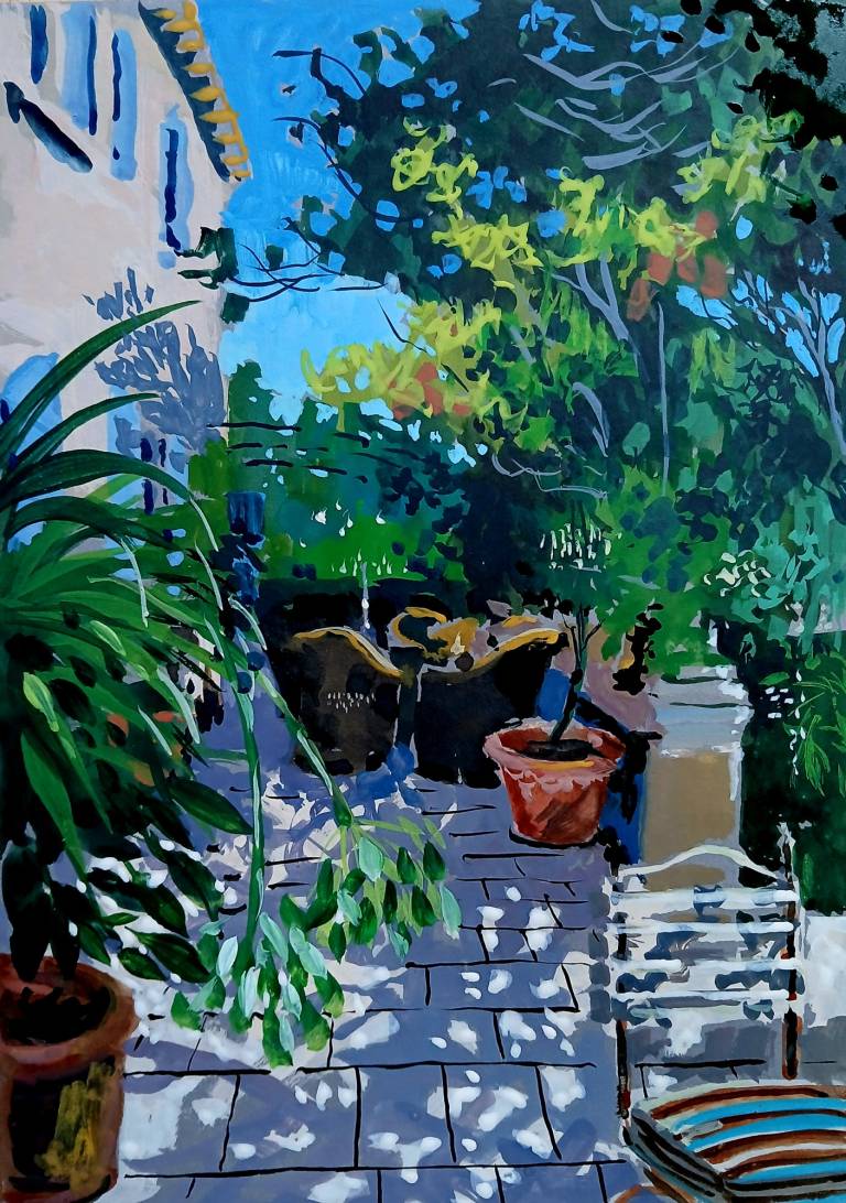 Shadows on the Terrace - Sarah Wimperis