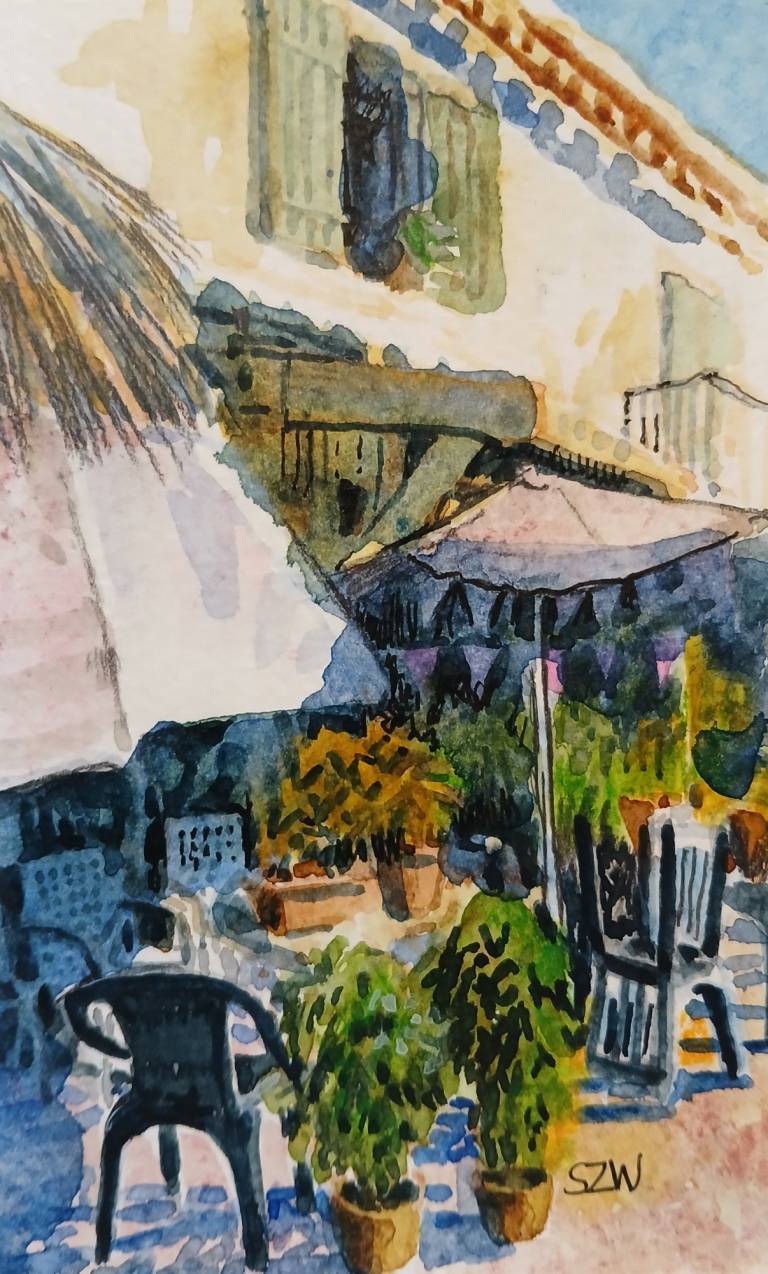 Cafe in the Sun - Sarah Wimperis