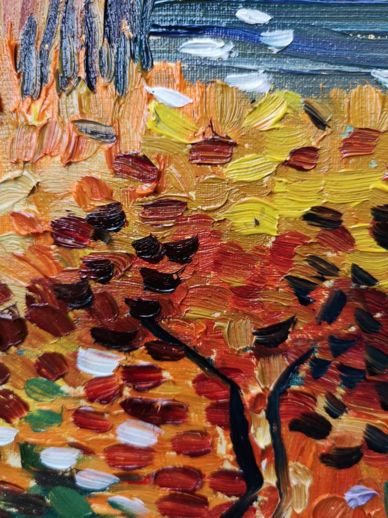 Garden behind a House, after Vincent. - Sarah Wimperis