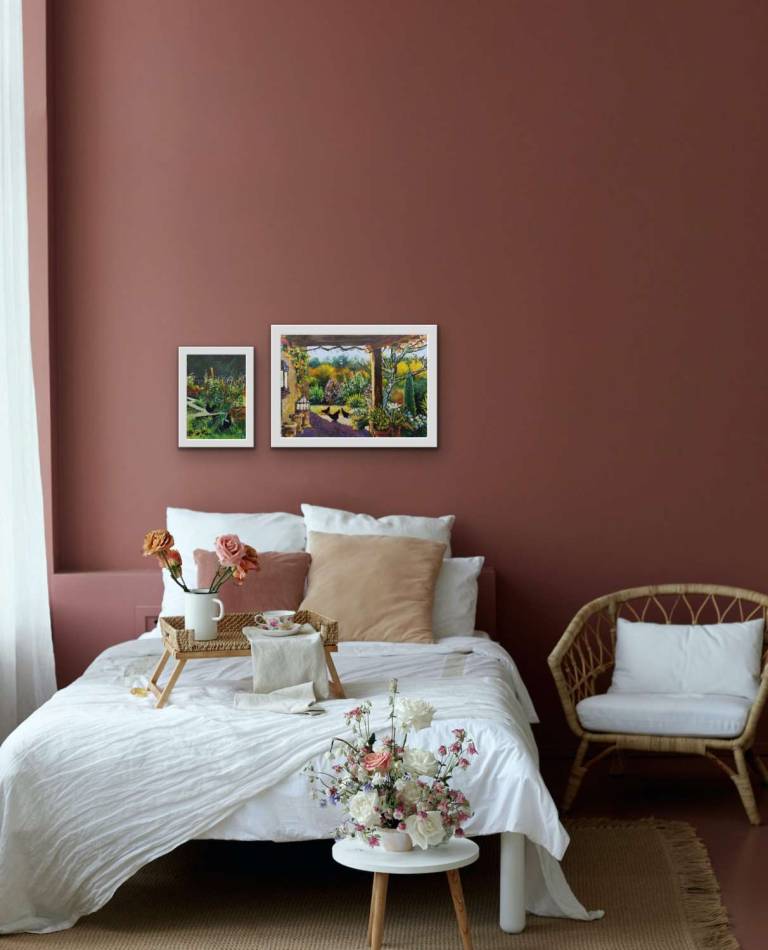 Chickens in a French Garden - Sarah Wimperis