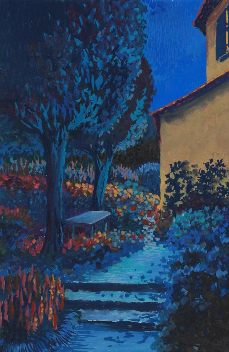 Gashet Garden at Night - Sarah Wimperis