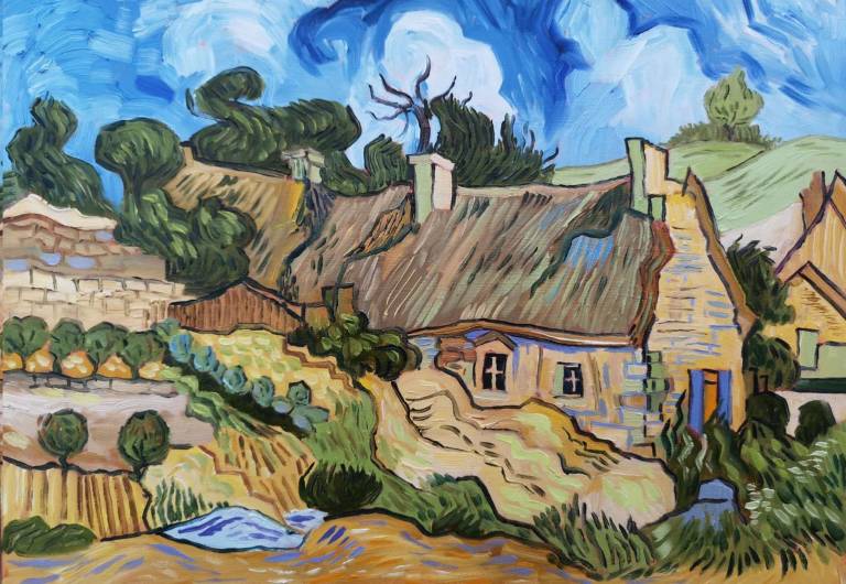 Thatched Cottages at Cordeville - Sarah Wimperis