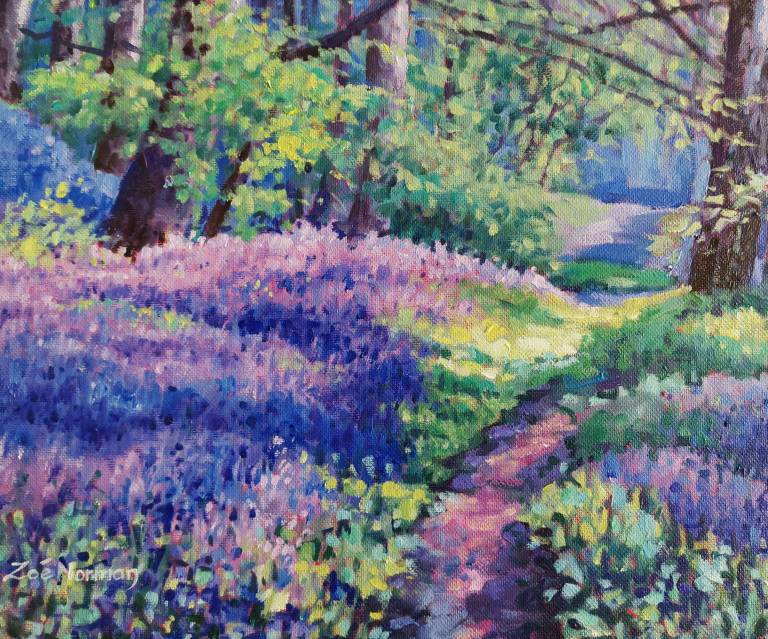 Path through the Bluebells - Zoe Elizabeth Norman