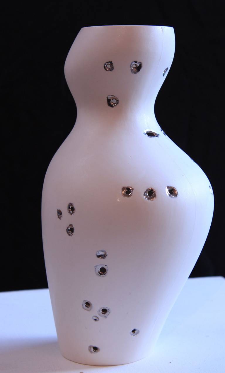 White Shotgun Vase - Amy Lawson