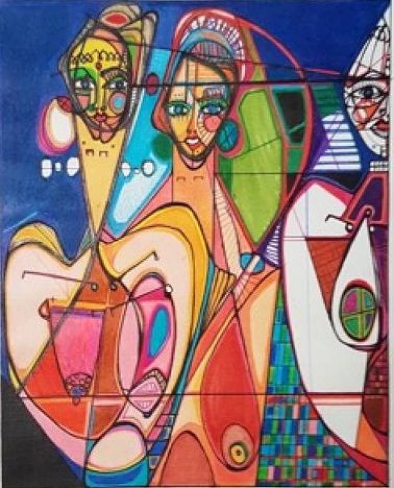 Three Half Girls-I  - Alix Godon