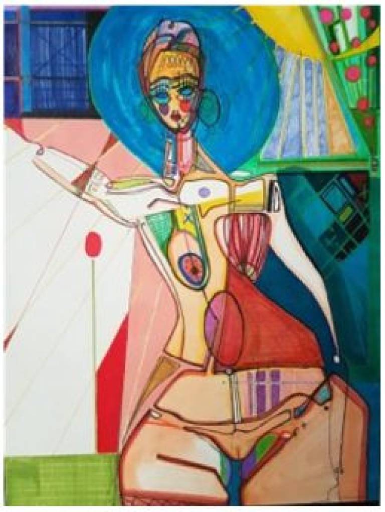 One Girl and Apple Tree  - Alix Godon