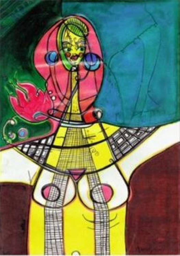 Alix Godon - Fishnet Stockings on Boobs 