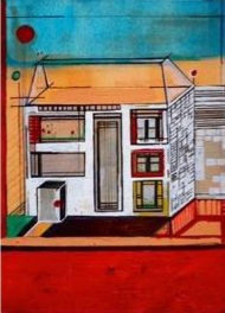 Alix Godon - Little Charming White Brick House, Endangered by Water ?