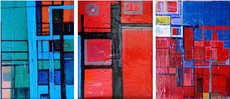 Structures IV + V + VI Trptych - Alix Godon