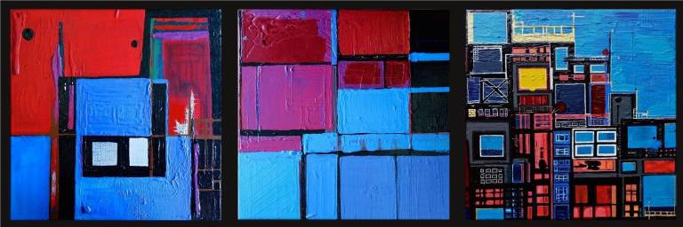 Structures I + II + III Trptych  - Alix Godon