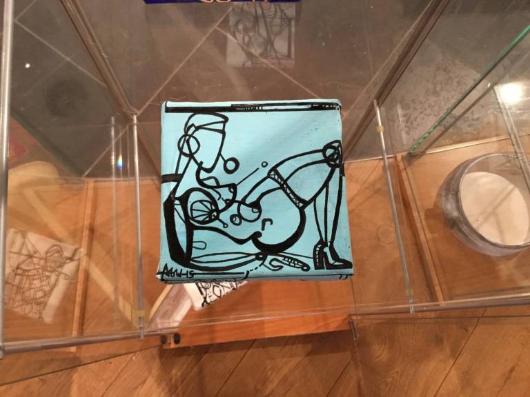 Pale blue faceless Recto/verso  - Alix Godon