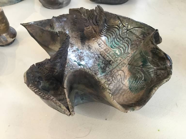 Raku bowl - Natalie Naylor