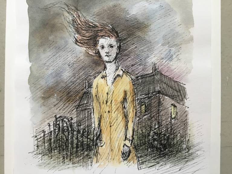 Fiona Michie  - Yellow coat red hair