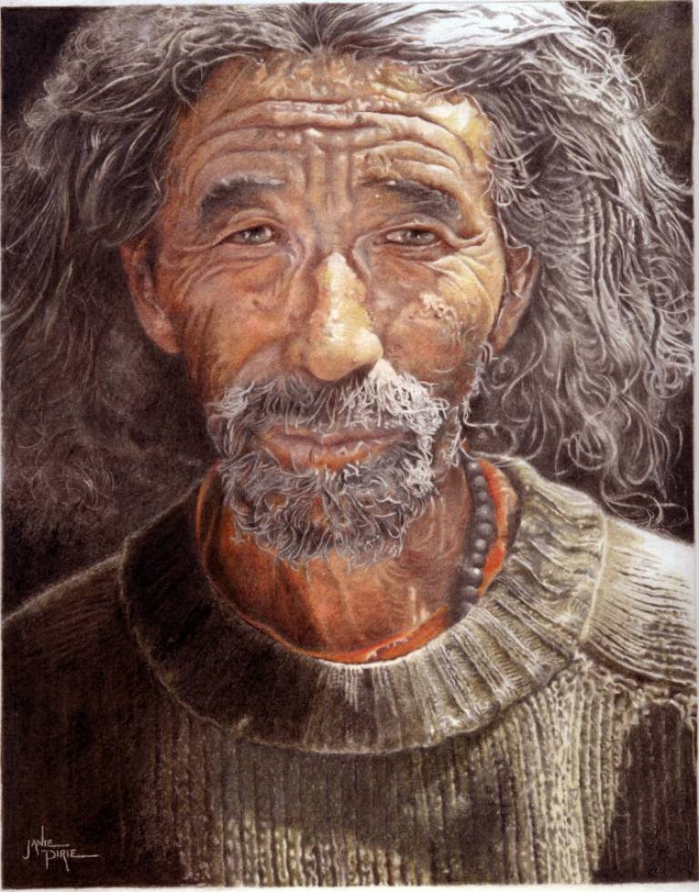 A Shepherd from Nepal - Janie Pirie