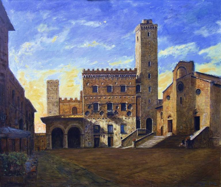 La Piazza del Duomo. San Gimignano. Toscana - Cyppo  Streatfeild