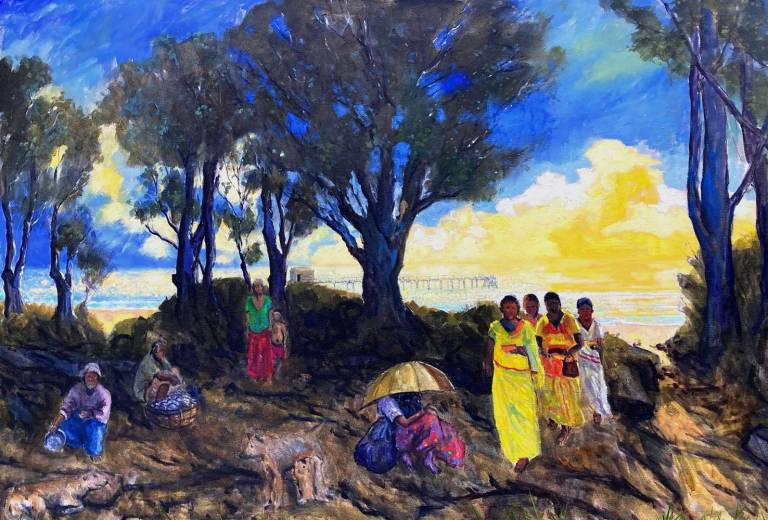 Morning Meeting. Sri Lanka. SOLD - Cyppo  Streatfeild