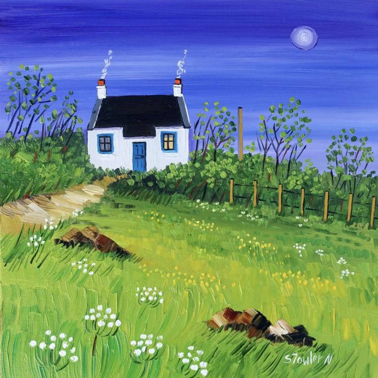 Moonlit Cottage High Corrie Arran SOLD - Sheila Fowler