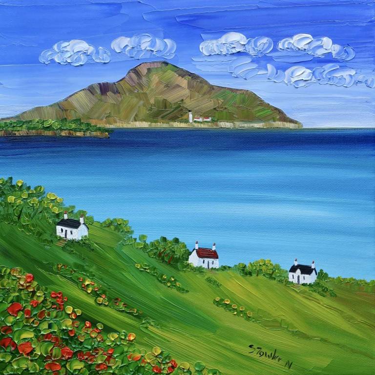 The Holy Isle from Whiting Bay   SOLD - Sheila Fowler