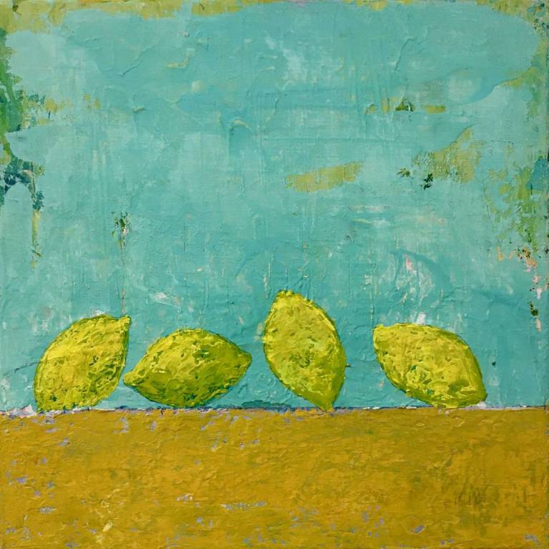 (SOLD) Tumbling Lemons - Maria Rogers