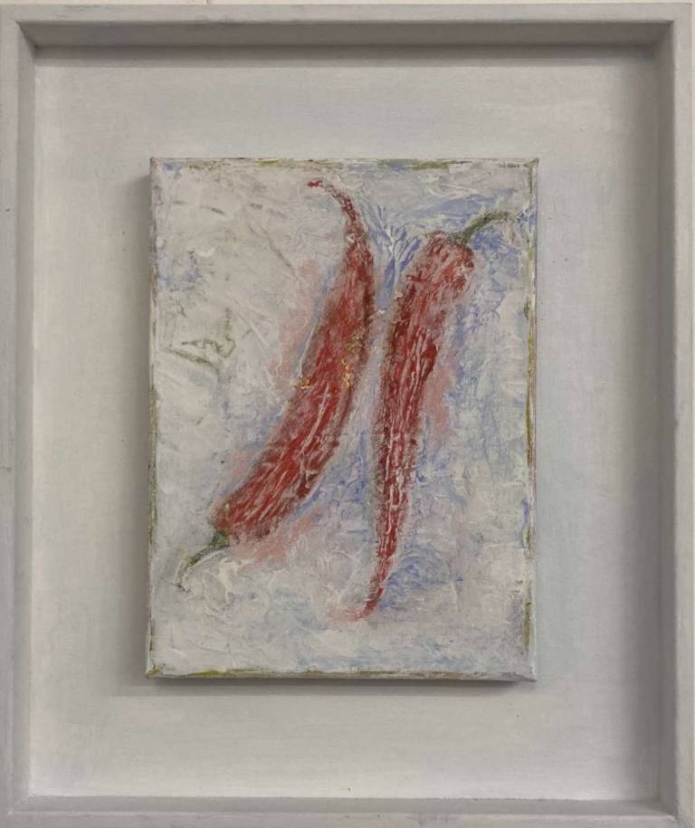 Chili Pair (Framed) - Maria Rogers