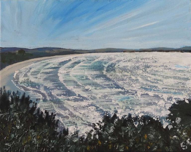 Summer - Looking Down on the Silvered Sea - Stella Clarke