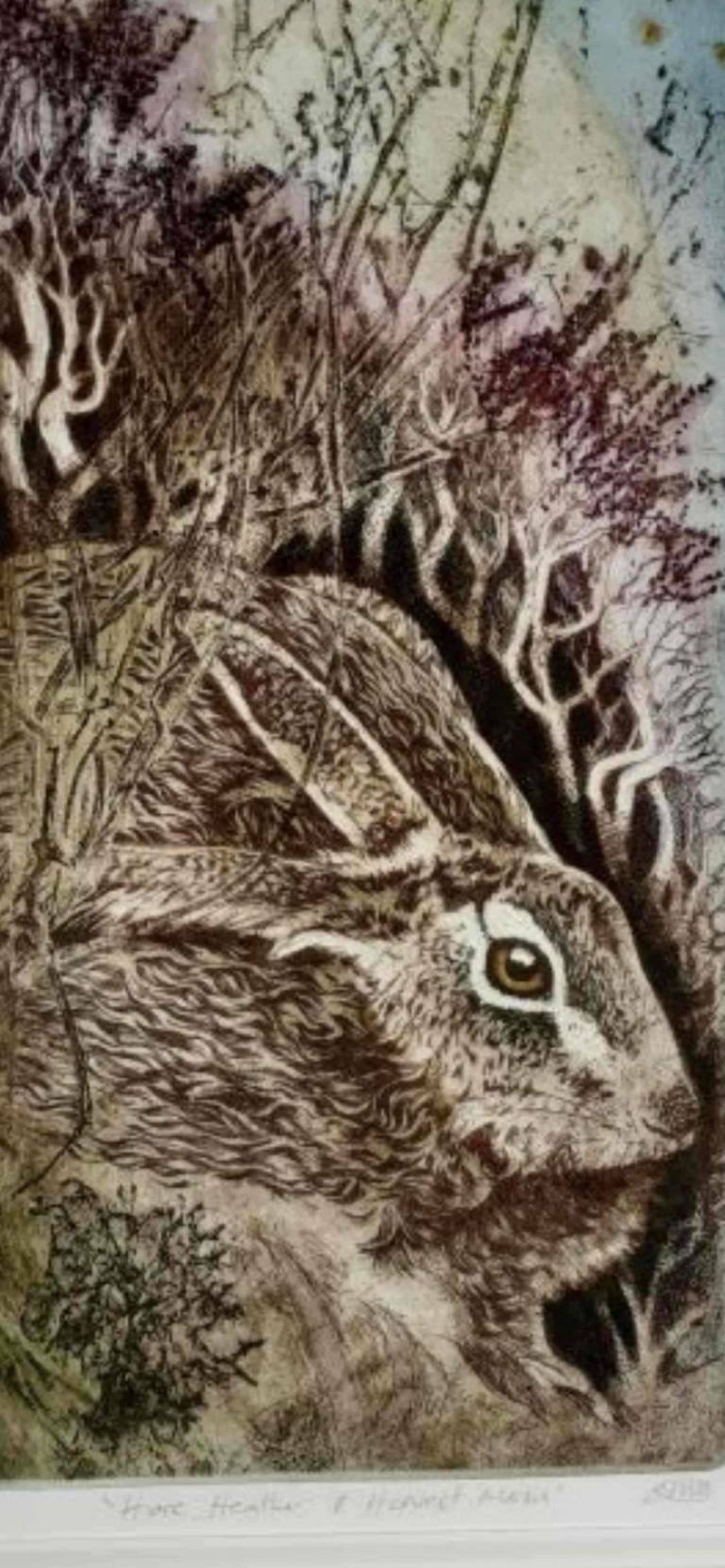 Hare , Heather & Harvst Moon - Louise Scott