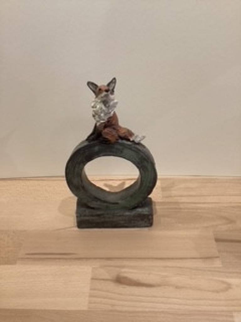 Christine Cummings - Fox on a Hoop        SOLD