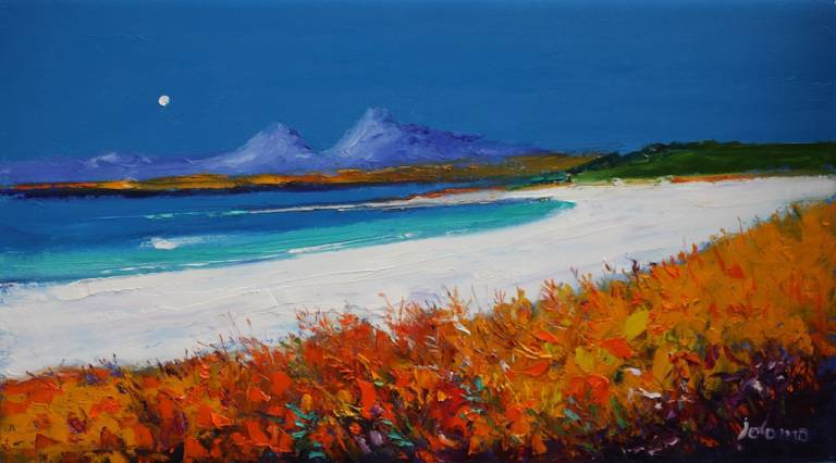 Autumn eveninglight Kilmory Beach Knapdale     SOLD - John Lowrie Morrison OBE