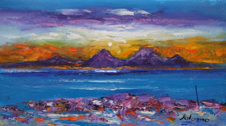Dawnlight over the Paps of Jura                             SOLD - John Lowrie Morrison OBE