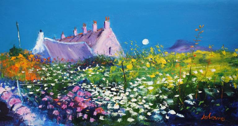Eveninglight Bishops House garden Iona         SOLD - John Lowrie Morrison OBE