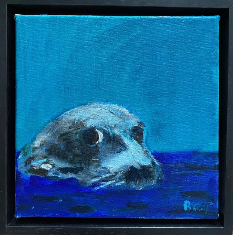 Ringed seal , Watching        SOLD - Lesley Burr