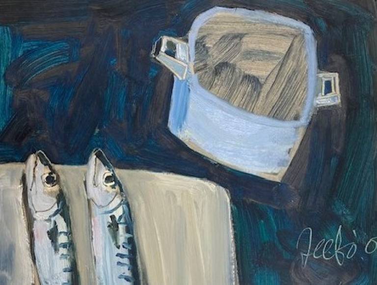 2 Fish & Blue Pot - Fiona  MacRae