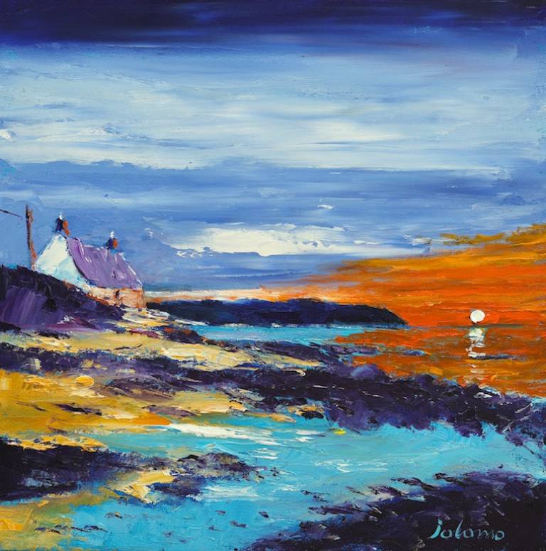 Sunset at Westport Kintyre          SOLD - John Lowrie Morrison OBE