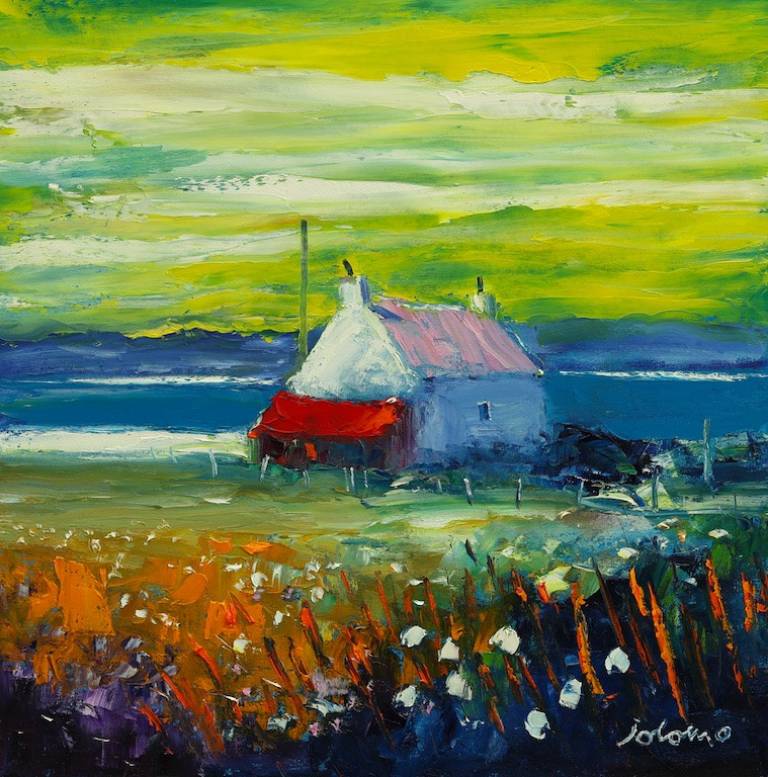 Croft house Isle of Gigha morninglight          SOLD - John Lowrie Morrison OBE
