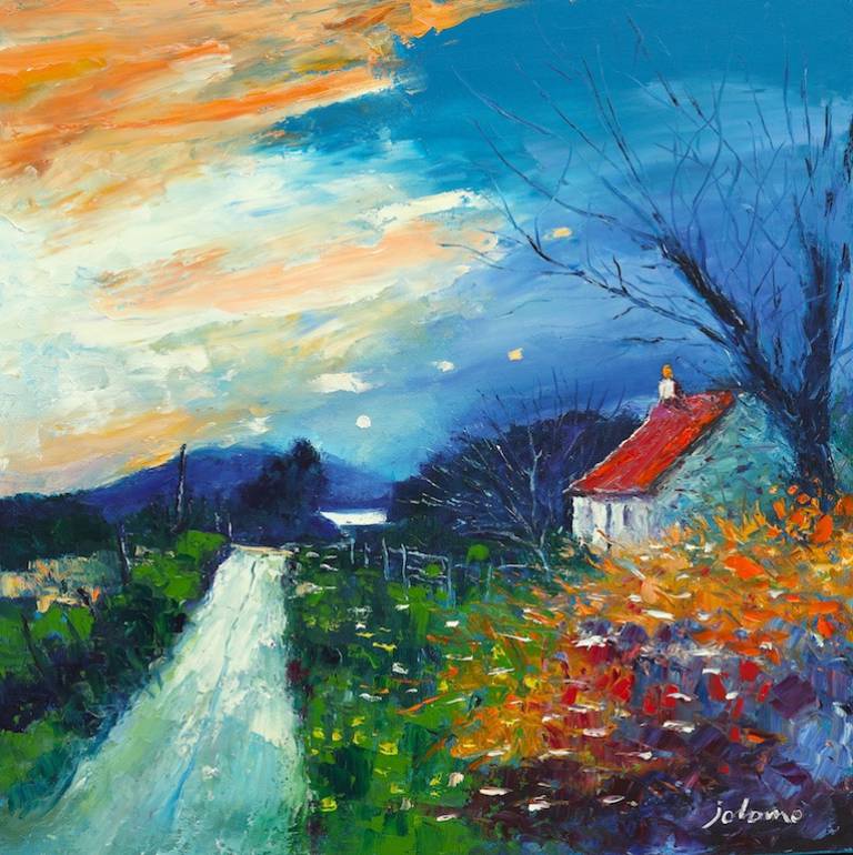 Croft house on the way to Keillmore - John Lowrie Morrison OBE