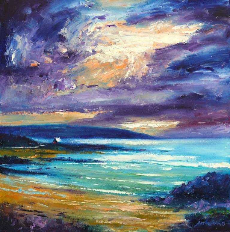 Storm over Westport morninglight Kintyre           SOLD - John Lowrie Morrison OBE