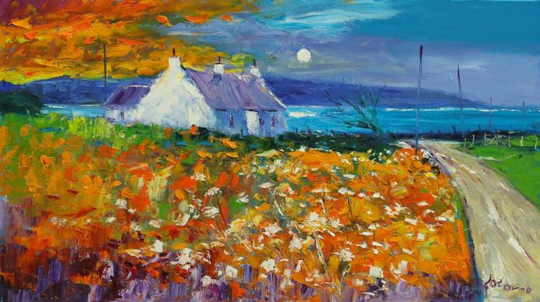 An autumn eveninglight Isle of Gigha - John Lowrie Morrison OBE