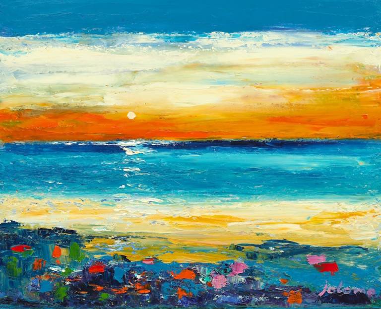 The Sound of Jura sunset from Ronachan Point          SOLD - John Lowrie Morrison OBE