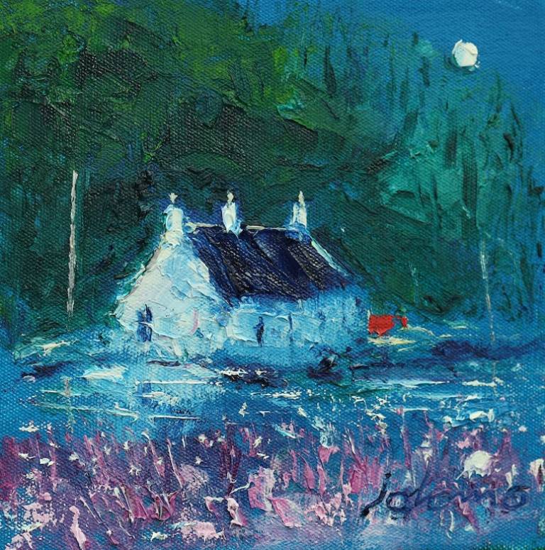 Soft eveninglight  a Lock  on the Crinan Canal           SOLD - John Lowrie Morrison OBE