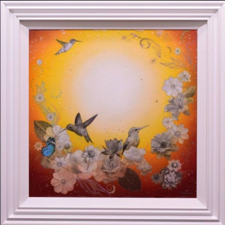 Brenda Herd - Butterfly Dawn - Gold - Original - SOLD