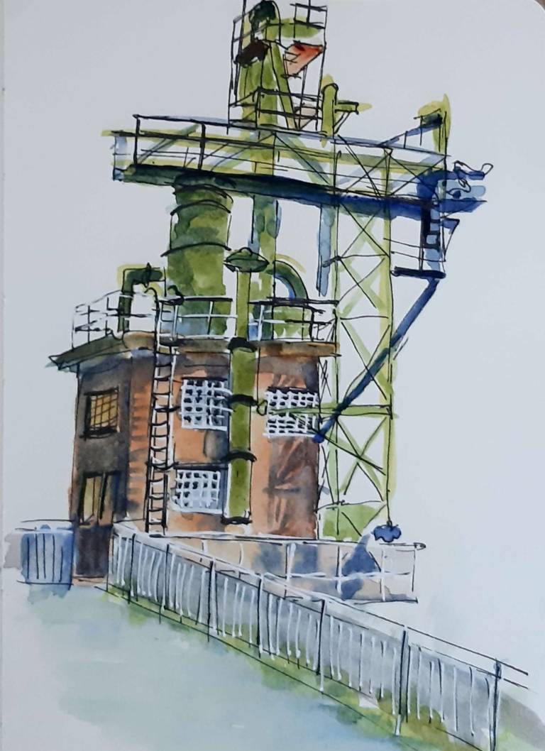 Green pipes - Helen Prentice